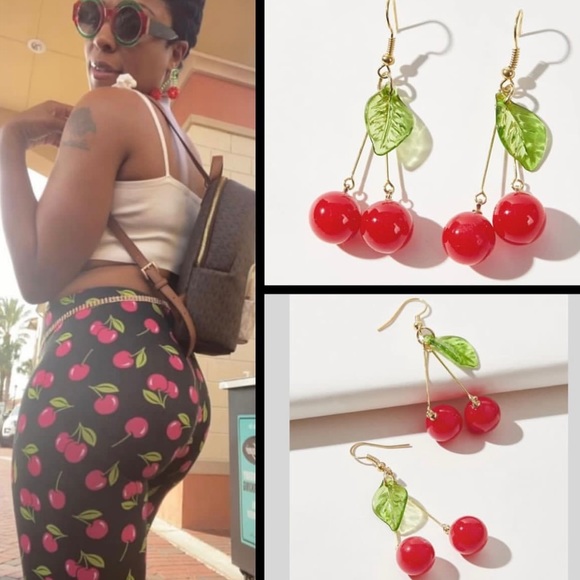 Very Cherry 🍒 Earrings - Picture 2 of 2